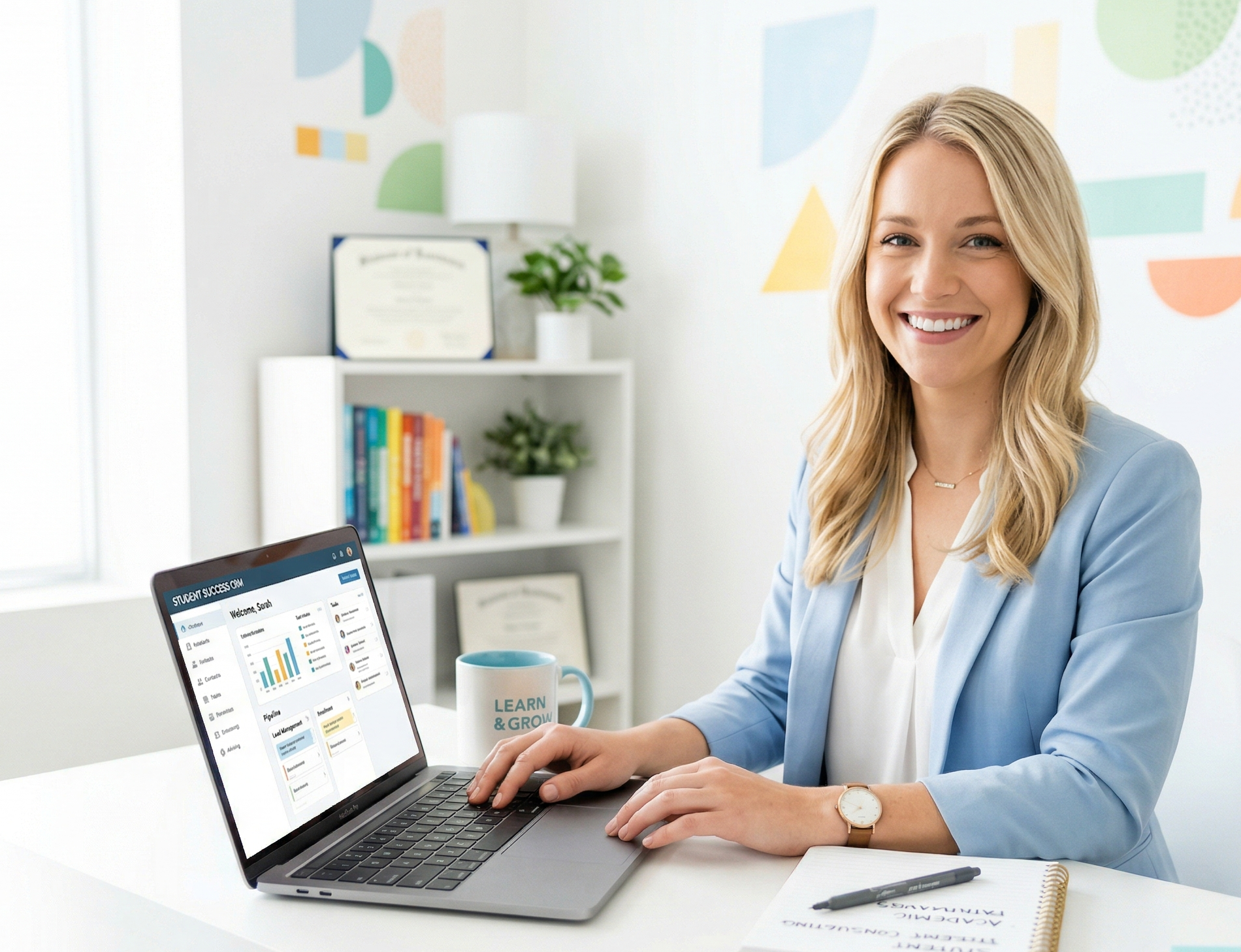 Educational consultant CRM dashboard